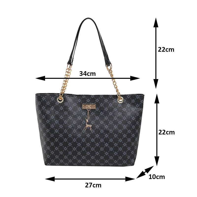 Zoe™ Grote Shopper Tas – Stijlvolle Print & Ruim