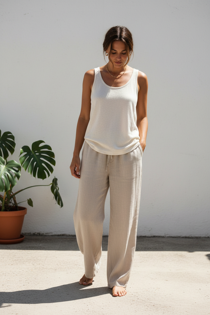 Casual Linnen Broek